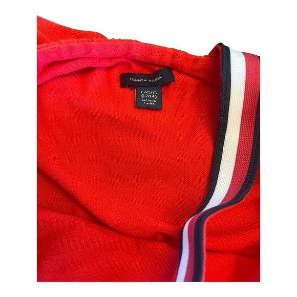 Tommy Hilfiger Red Jumpsuit with Asymmetrical Neckline and Ruffle NWOT - Picture 4 of 5